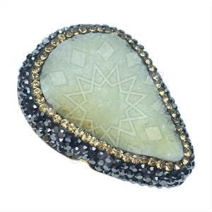 925 Sterling Silver Gem and Crystals Gemstone Rings