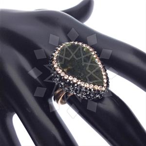 925 Sterling Silver Gem and Crystals Gemstone Rings
