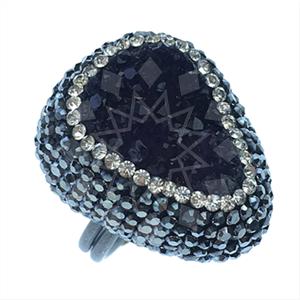 925 Sterling Silver Gem and Crystals Gemstone Rings