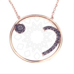 925 Sterling Silver Emoji Pendant Necklace