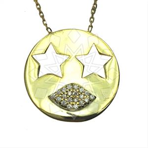 925 Sterling Silver Emoji Pendant Necklace