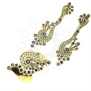 Turkish Silver Ethnic Design  Ring Earrings Sets