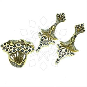 Turkish Silver Ethnic Design  Ring Earrings Sets