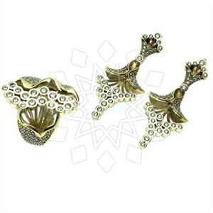 Turkish Silver Ethnic Design  Ring Earrings Sets