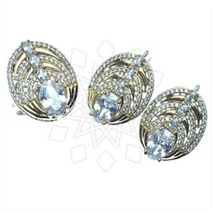 Turkish Silver Vintage Design  Ring Earrings Sets