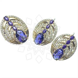 Turkish Silver Vintage Design  Ring Earrings Sets