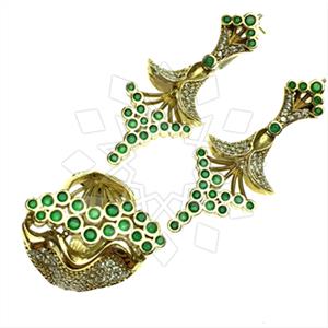 Turkish Silver Vintage Design  Ring Earrings Sets