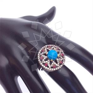 Turkish Silver Antique Ottoman  Gemstone Rings