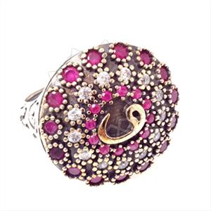 Turkish Silver Antique Ottoman  Gemstone Rings