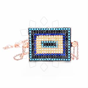 925 Sterling Silver Evil Eye Geometric Classic Bracelets