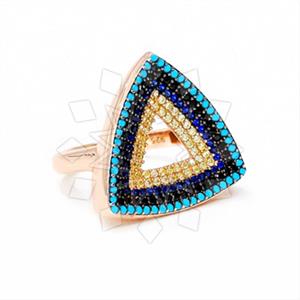 925 Sterling Silver Evil Eye Cocktail Rings