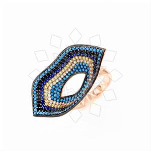 925 Sterling Silver Evil Eye Cocktail Rings