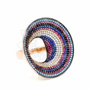 925 Sterling Silver Evil Eye Cocktail Rings