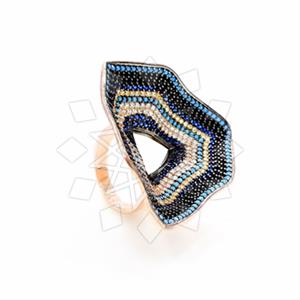 925 Sterling Silver Geometric Cocktail Rings