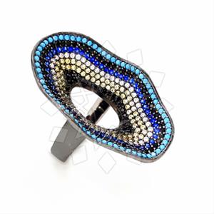 925 Sterling Silver Evil Eye Cocktail Rings