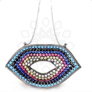 925 Sterling Silver Evil Eye Pendant Necklace