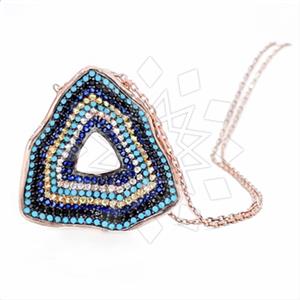 925 Sterling Silver Evil Eye Pendant Necklace