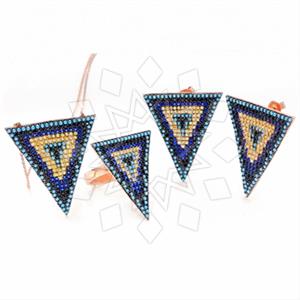 925 Sterling Silver Evil Eye Geometric Ring Earring Necklace Sets