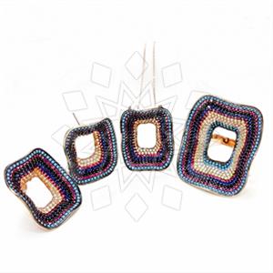 925 Sterling Silver Evil Eye Ring Earring Necklace Sets