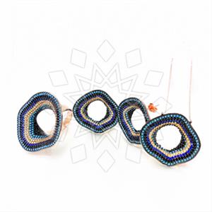 925 Sterling Silver Evil Eye Ring Earring Necklace Sets