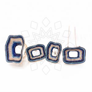 925 Sterling Silver Evil Eye Ring Earring Necklace Sets