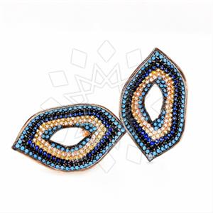925 Sterling Silver Evil Eye Statement Earring
