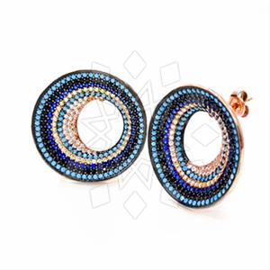 925 Sterling Silver Evil Eye Statement Earring