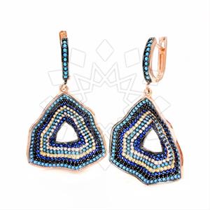 925 Sterling Silver Evil Eye Statement Earring