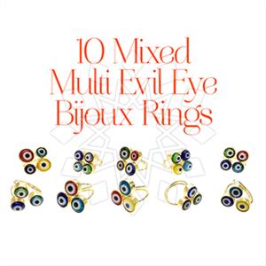 Fashion Evil Eye Cocktail Rings