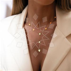 Fashion Accessory Jewellery Metal and Chain Necklace