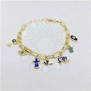Fashion Animal Hamsa Hand Angel and Wings Moon and Stars Evil Eye Keys Classic Bracelets