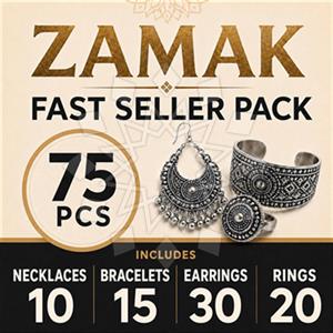 Fashion Zamak Fast Seller Pack 75 Pieces