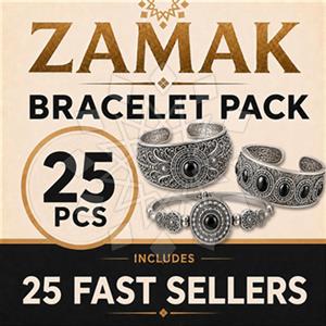 Fashion Zamak Bracelet Pack 25 Pieces