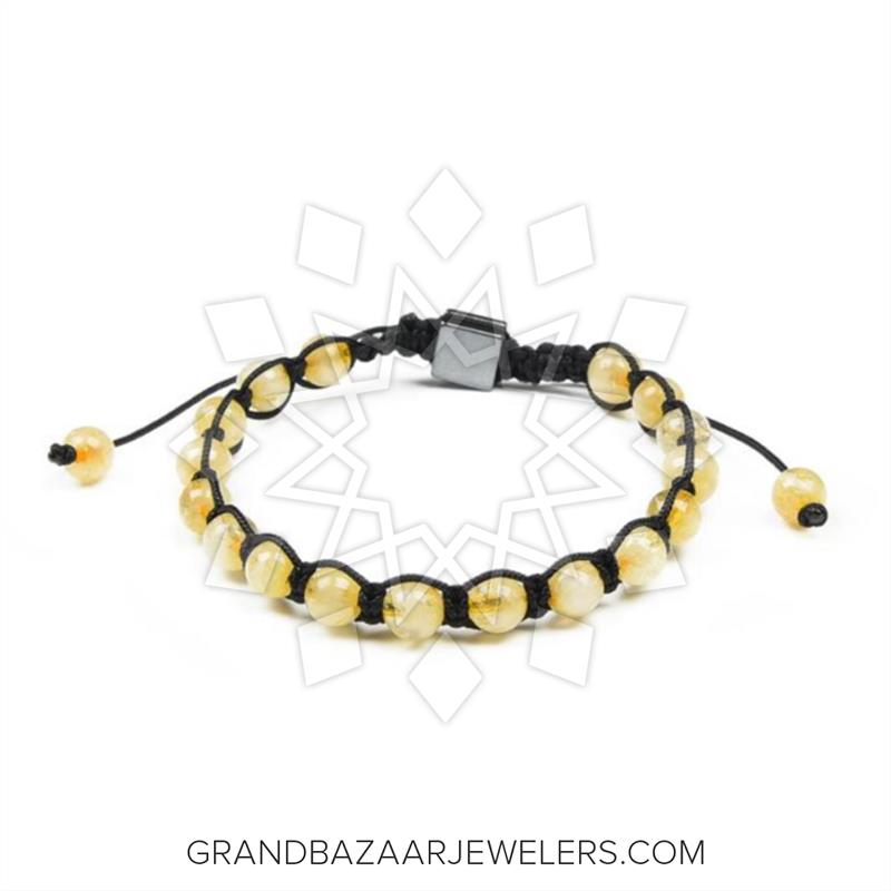 Buy Divine Magic Mens Bracelet Yellow Citrine Stone Crystals for Wealth,  Prosperity and Good Luck and Gemstone Bracelet Clear Quartz Real Crystals  for Positive Energy | Spiritual Gift Ideas for Friend at
