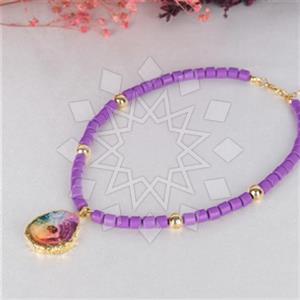 Fashion Beaded  Pendant Necklace