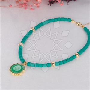 Fashion Beaded  Pendant Necklace
