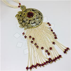 Fashion Beaded Tassel  Tassel Necklace