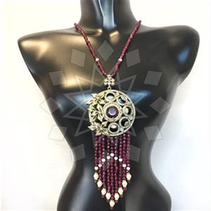 Fashion Beaded Tassel  Tassel Necklace