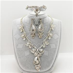 Fashion Bridal Wedding Party  Earrings Bracelet Necklace Sets