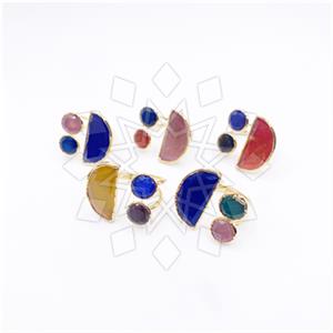 Fashion Bulk Packages Triple Gemstone Rings Package