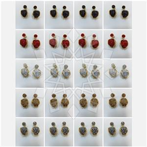 Fashion Christian Gem and Crystals Single Drop Earrings Package