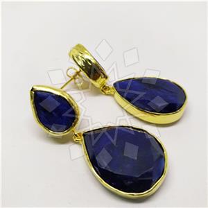 Fashion Classic Turkish Gemstone  Double Drop Earrings