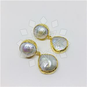 Fashion Classic Turkish Gemstone  Double Drop Earrings