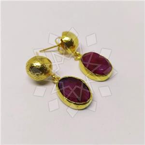 Fashion Classic Turkish Gemstone  Single Drop Earrings