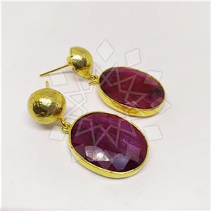 Fashion Classic Turkish Gemstone  Single Drop Earrings