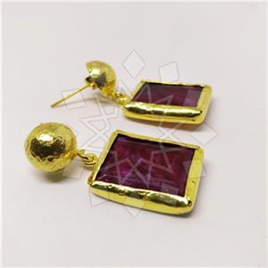 Fashion Classic Turkish Gemstone  Single Drop Earrings