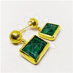 Fashion Classic Turkish Gemstone  Single Drop Earrings