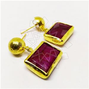 Fashion Classic Turkish Gemstone  Single Drop Earrings