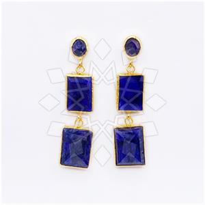 Fashion Classic Turkish Gemstone  Triple Drop Earrings