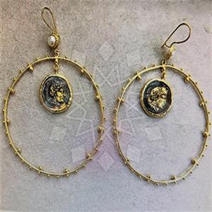 Fashion Coin Dangle Earrings